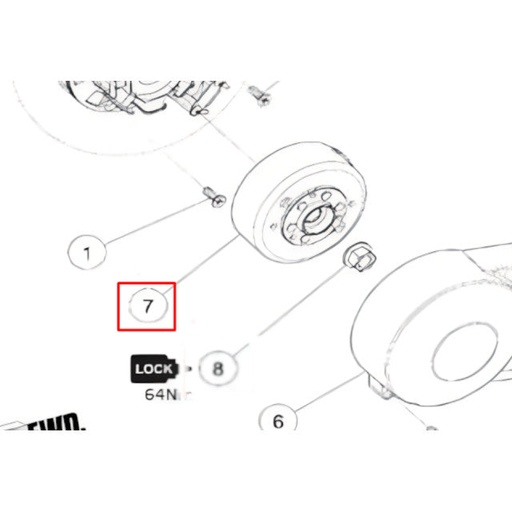 [89678] Volante magnetico encendido grande motor Daytona FDX/SYH
