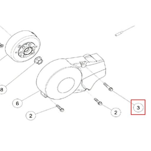 [86472] Tornillo M6x32 motor Daytona Anima