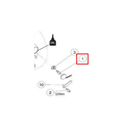 [86449] Tornillo tambor selector caja de cambios Daytona Anima