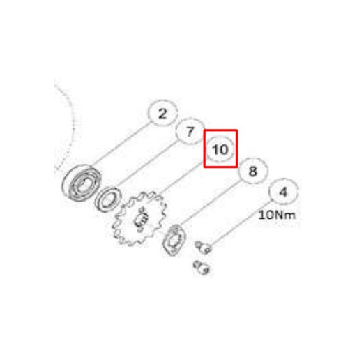 [86419] Piñón de ataque Z-15 motor Daytona Anima