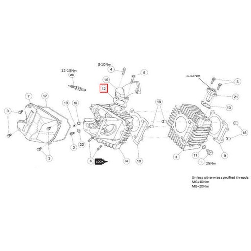 [86405] Junta tobera de admisión motor Daytona Anima