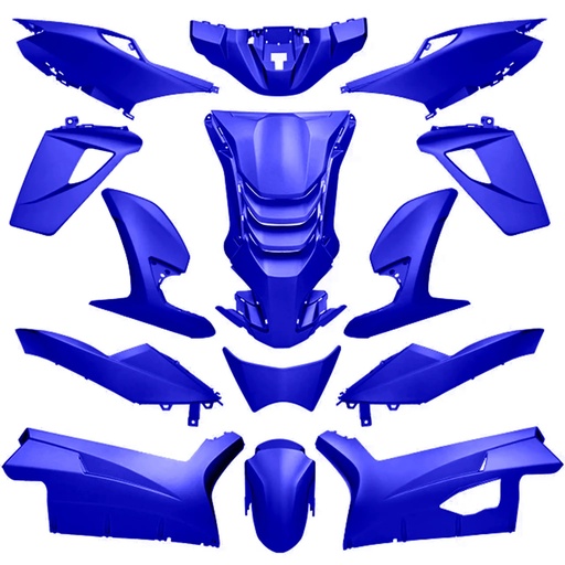 [AP55BP10.926.BL] Kit de carenados Peugeot Speedfight 4 14 piezas Allpro - azul sparco
