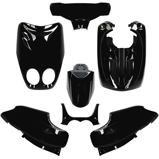 [AP55BP10.958.BM] Kit de carenados Yamaha Neo's / MBK Ovetto 02-07 7 piezas AllPro - negro mate