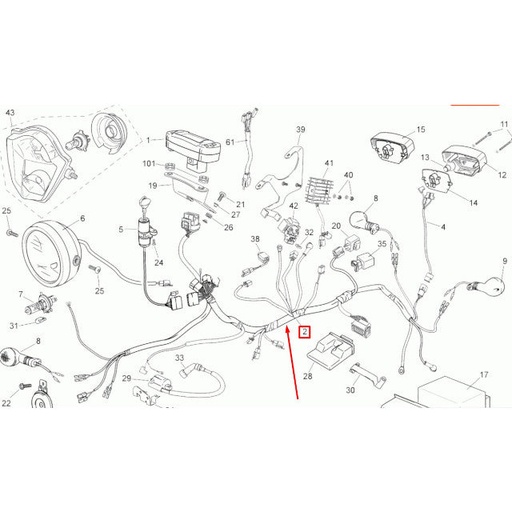 [0/000.160.8300] Instalación eléctrica central Rieju Tango 50