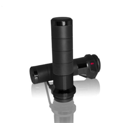 [AX065KI0] Puños calefactables con interruptor 7/8" + 1" largo 120mm  Koso - negro
