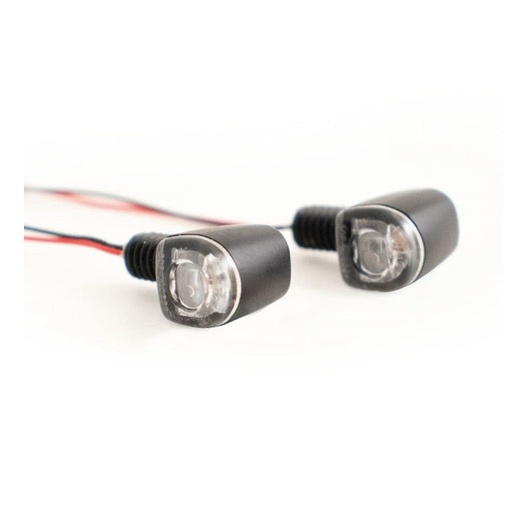 [HE041100] Intermitente y luz trasera Nano LED Koso - negro mate