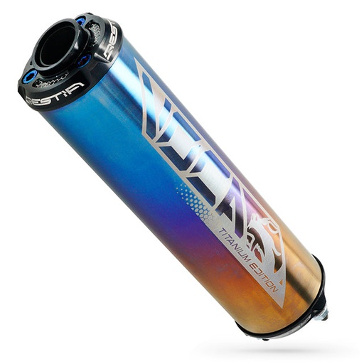 [VCR-RD30400/TGBK] Silenciador VOCA Bestia Titanium - titanio brillante