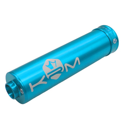[KR038F] Silenciador 70-90cc aluminio 2019 KRM - turquesa