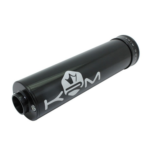 [KR154F] Silenciador 50-70cc aluminio KRM - negro