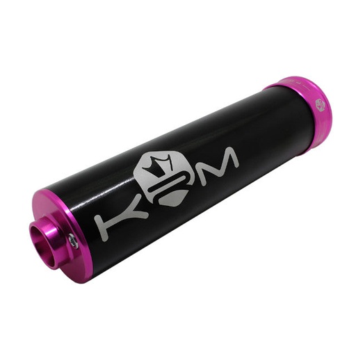 [KR556F] Silenciador 50-70cc aluminio KRM - negro/rosa