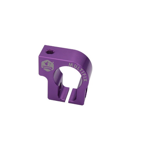 [KR601F] Abrazadera soporte escape multifijación KRM - violeta