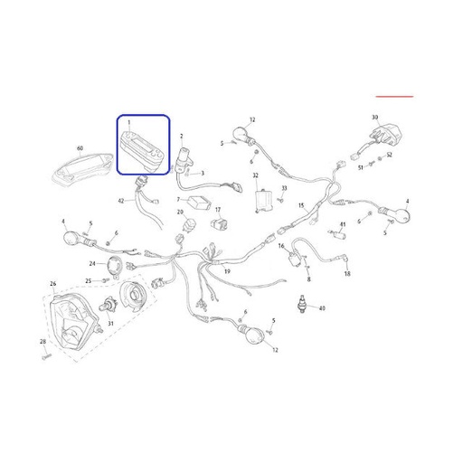 [0/K01.000.5003] Cuentakilómetros Rieju Euro 5 horquilla normal