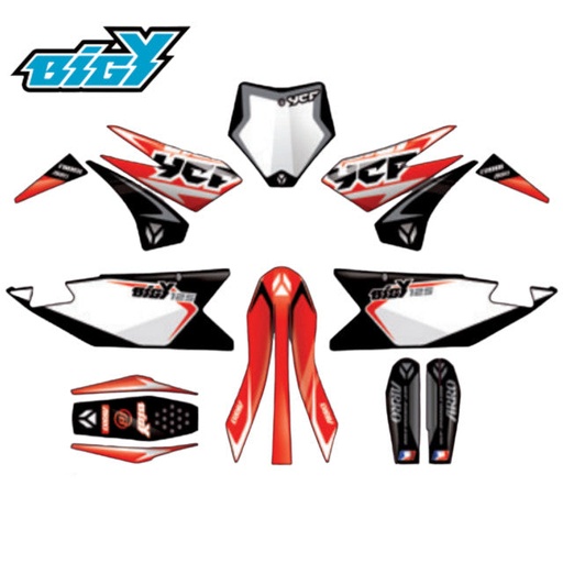 [KDBIGY12524] Kit de adhesivos completo YCF Bigy 125 MX 2024