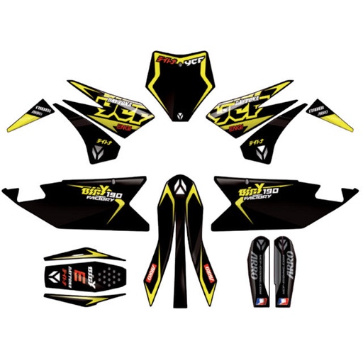 [KDBIGYFD19024] Kit de adhesivos completo YCF Bigy Factory Daytona FD190 MX 2024