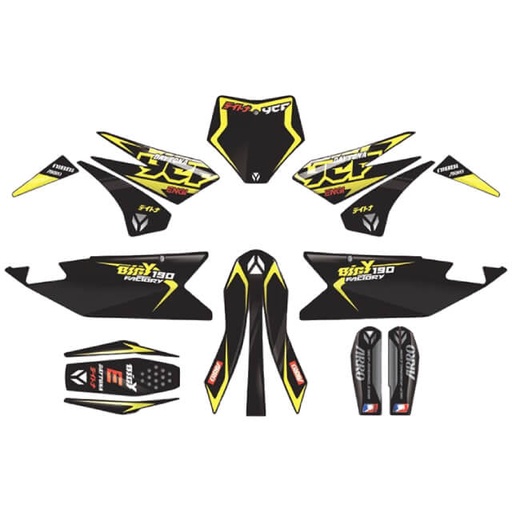 [KDBIGYFD19024XL] Kit de adhesivos completo YCF Bigy Factory Daytona FD190 MX  XL 2024