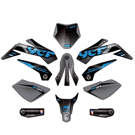 [KDSM1252024] Kit de adhesivos completo YCF SM F125S 2024