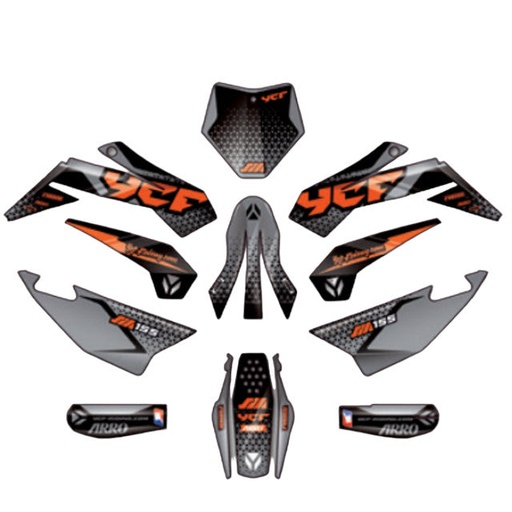 [KDSM1552024] Kit de adhesivos completo YCF SM F150 2024