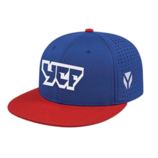 [CYCF05-BL] Gorra visera plana YCF - Azul-Rojo
