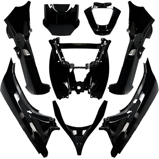 [AP55BP10.500.BK] Carenados Piaggio MP3 125/250/300 11-14 / 400 08-11 / 500 11-13 8 piezas AllPro - negro