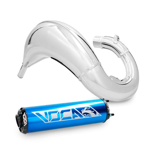 [VCR-RD38185/BLBK] Escape Rieju MRT 50 VOCA Cross Chromed 50/70cc (CE) - Silenciador azul