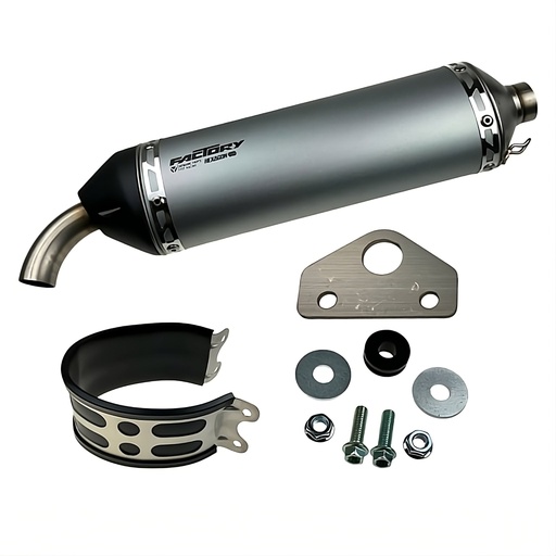 [YC110-13014-0203-GY] Silenciador de escape Pitbike YCF Mini GP 187 - Gris