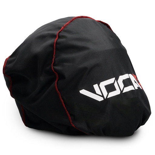 [VCR-PG100.01.BAG] Bolsa casco integral Voca Bestia negro con logo blanco y costura roja