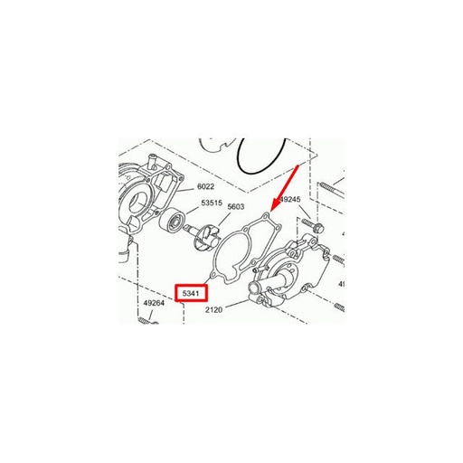 [0/226.003.0007] Junta tapa bomba agua Rieju Marathon 125 E3-E4