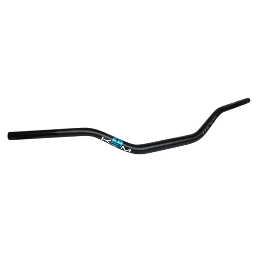 [KR589F] Manillar KRM Pro Ride D=28,6mm sin protector - negro/turquersa