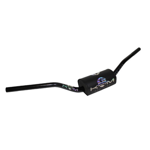 [KR594F] Manillar KRM Pro Ride D=28,6mm con protector - negro/holográfica