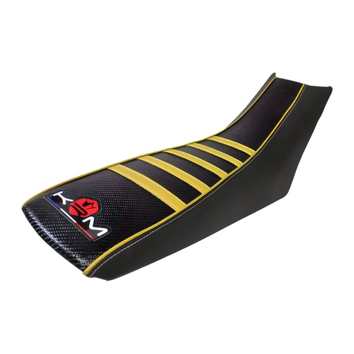 [KR409F] Funda asiento Derbi DRD X-treme / DRD Racing Pro Ride KRM - negro/amarillo