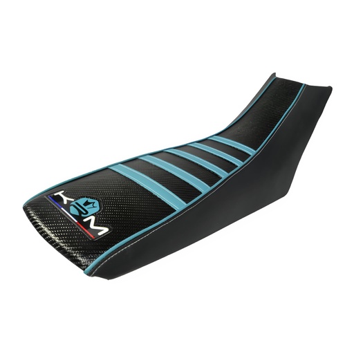 [KR558F] Funda asiento Derbi DRD X-treme / DRD Racing Pro Ride KRM - negro/turquesa