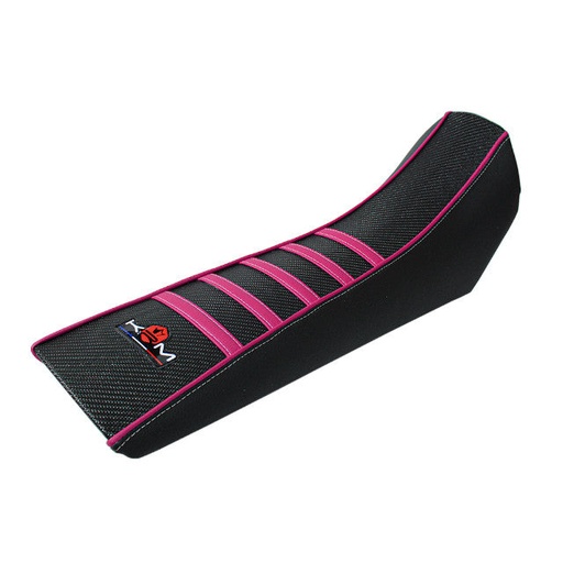 [KR411F] Funda asiento Derbi Senda X-Treme 00-10 Pro Ride KRM - negro/rosa