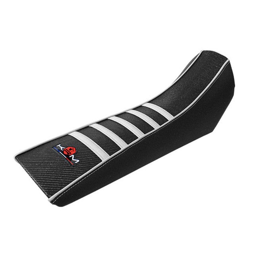 [KR413F] Funda asiento Derbi Senda X-Treme 00-10 Pro Ride KRM - negro/blanco