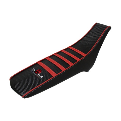 [KR516F] Funda asiento Derbi / Gilera >18 Pro Ride KRM - negro/rojo