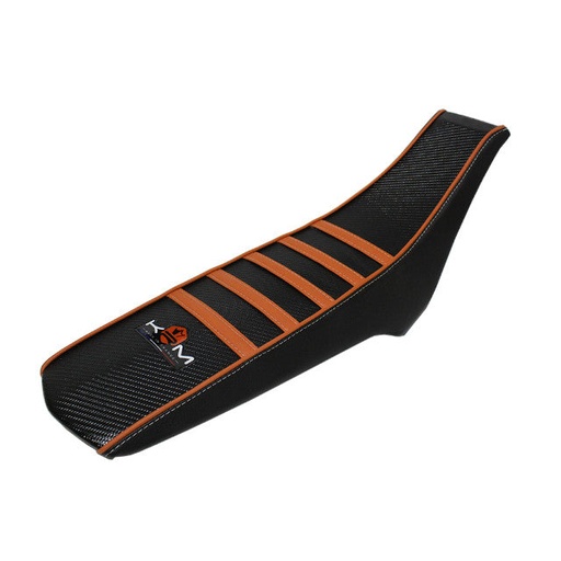 [KR521F] Funda asiento Derbi / Gilera >18 Pro Ride KRM - negro/naranja