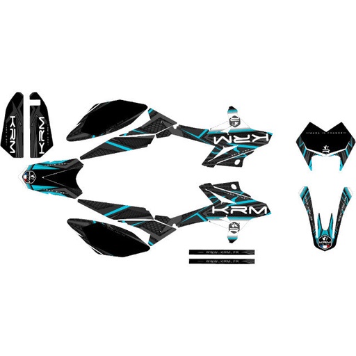 [KR097F] Kit pegatinas KRM Beta RR 11-20 - azul turquesa
