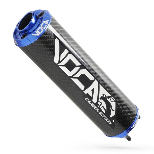 [VCR-RD30400/CABL] Silenciador VOCA Carbon CNC anodizado - azul