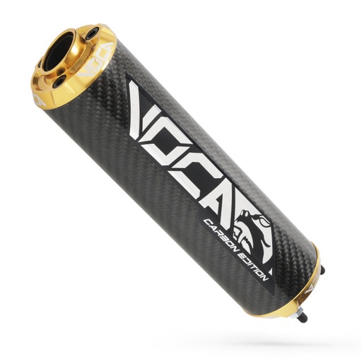 [VCR-RD30400/CAGO] Silenciador VOCA Carbon CNC anodizado - oro