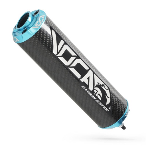 [VCR-RD30400/CACY] Silenciador VOCA Carbon CNC anodizado - cyan