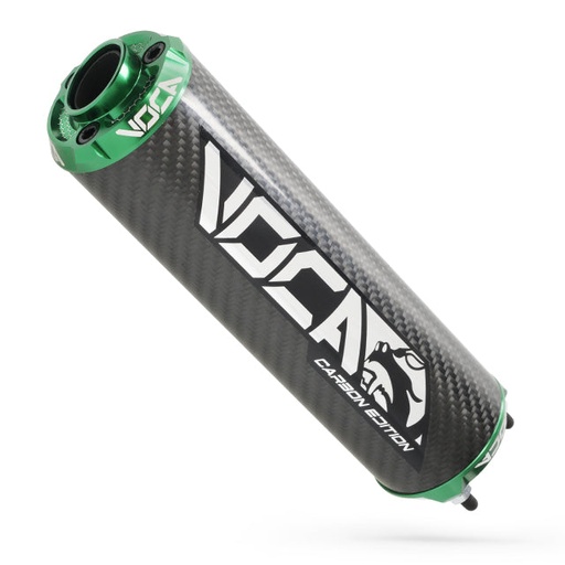 [VCR-RD30400/CAGR] Silenciador VOCA Carbon CNC anodizado - verde