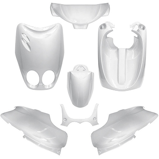[AP55BP10.958.PW] Kit Carenados Yamaha Neo's / MBK Ovetto 02-07 7 piezas AllPro - blanco perla