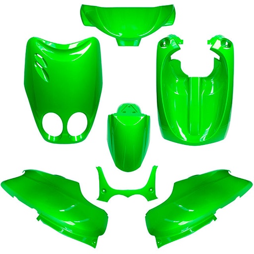[AP55BP10.958.GR] Kit Carenados Yamaha Neo's / MBK Ovetto 97-07 7 piezas AllPro - verde kawasaki