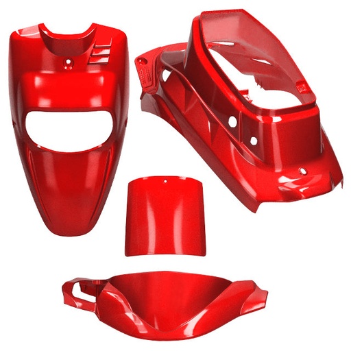 [AP55BP10.992.REM] Kit carenados Yamaha BW'S / MBK Booster <04 4 piezas AllPro - rojo metalizado