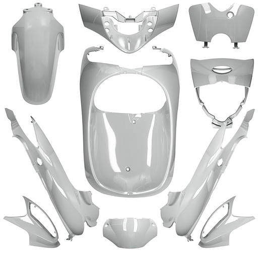 [AP55BP10.571.SI] Carenados Honda SH 125 04-08 10 piezas AllPro - plata metalizado