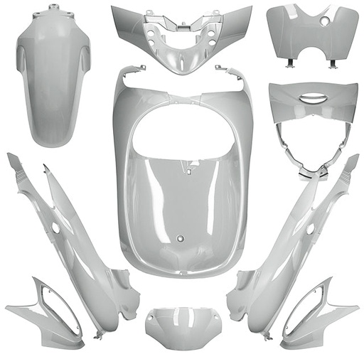 [AP55BP10.571.SI] Carenados Honda SH 125 04-08 10 piezas AllPro - plata metalizado