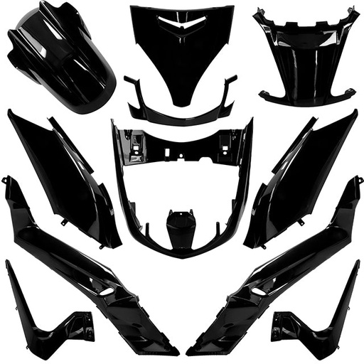 [AP55BP10.657.BK] Carenados Yamaha X-max 125 05-09 11 piezas AllPro - negro metalizado
