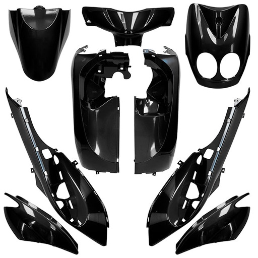[AP55BP10.959.BK] Carenados MBK Ovetto / Yamaha Neos >08 9 piezas AllPro - negro metalizado