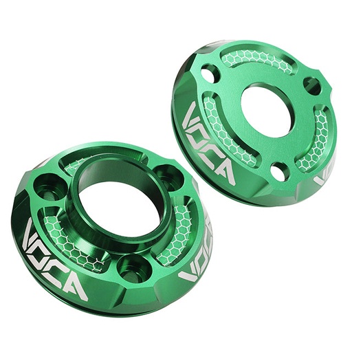 [VCR-RD304CNC/GR] Kit de cazoletas silenciador VOCA CNC anodizado - verde