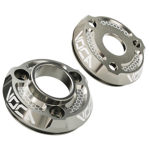 [VCR-RD304CNC/AL] Kit de cazoletas silenciador VOCA CNC anodizado - gris