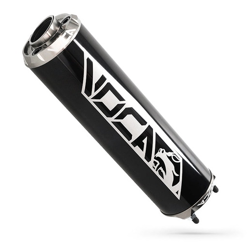 [VCR-RD30400/BKAL] Silenciador VOCA Aluminio CNC negro - cazoleta gris